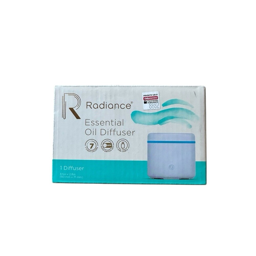 Radiance Essential Oil Diffuser 7 Light Colors 3.5 in x 2.8 in